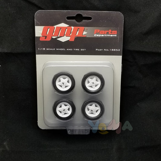 GMP 1/18 Ford Mustang Pony Wheel & Tire Pack (from GMP-18822) GMP-18852