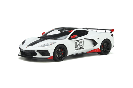 GT Spirit 1:18 Chevrolet Corvette C8 Pace Car IMSA Arctic White GT370