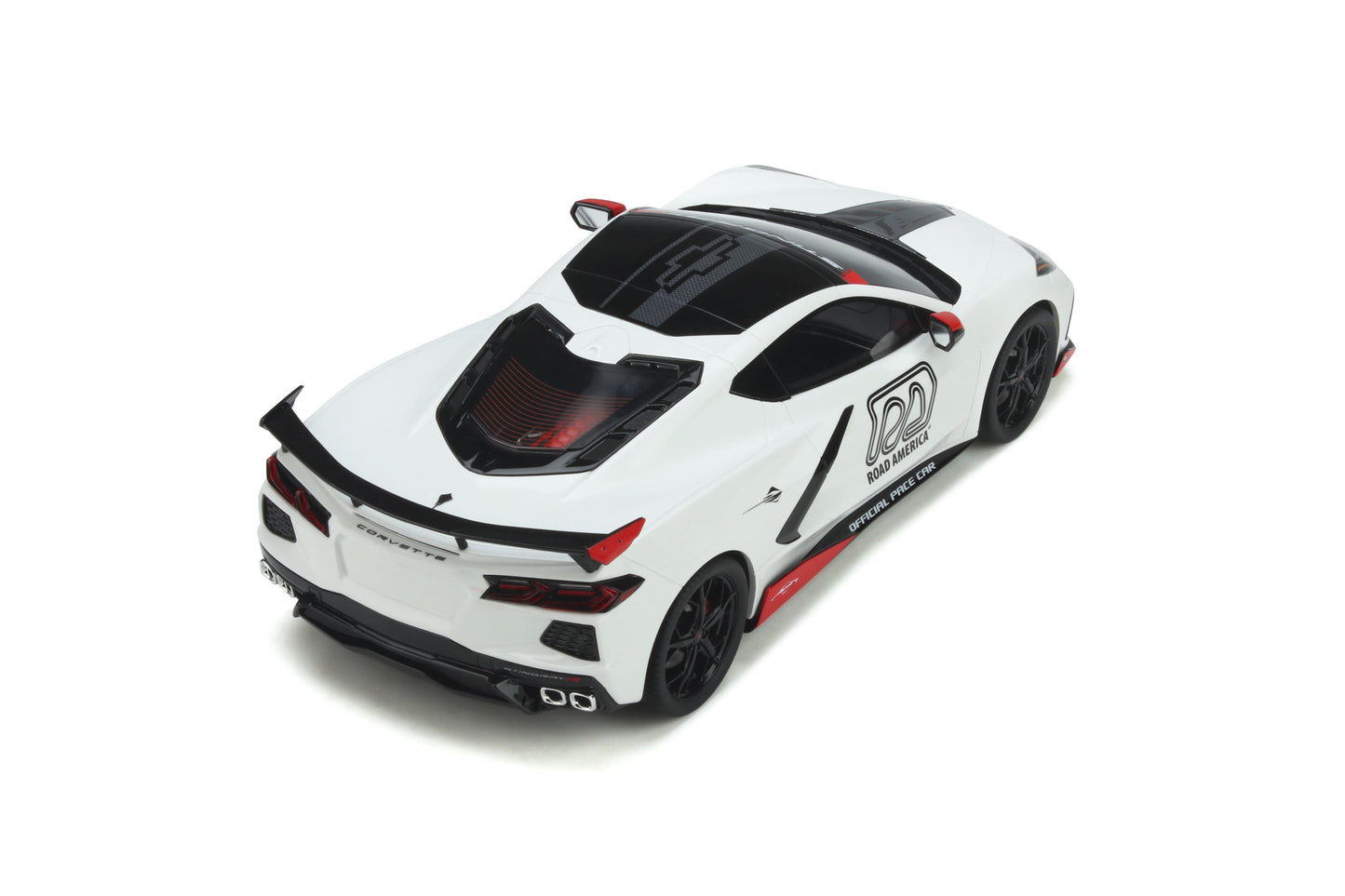 GT Spirit 1:18 Chevrolet Corvette C8 Pace Car IMSA Arctic White GT370