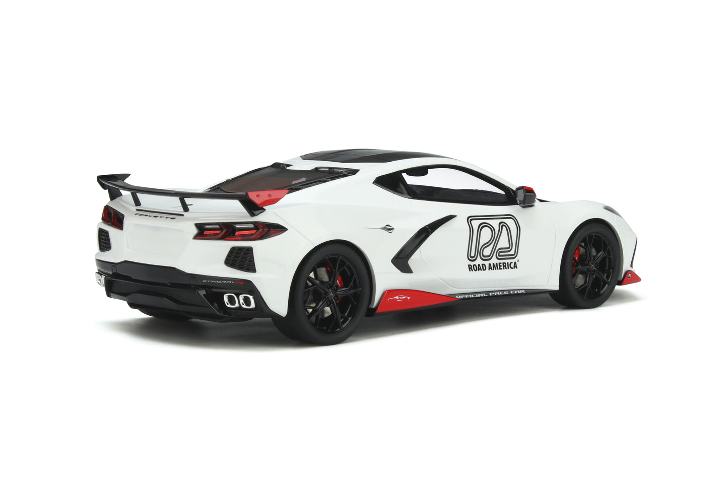 GT Spirit 1:18 Chevrolet Corvette C8 Pace Car IMSA Arctic White GT370