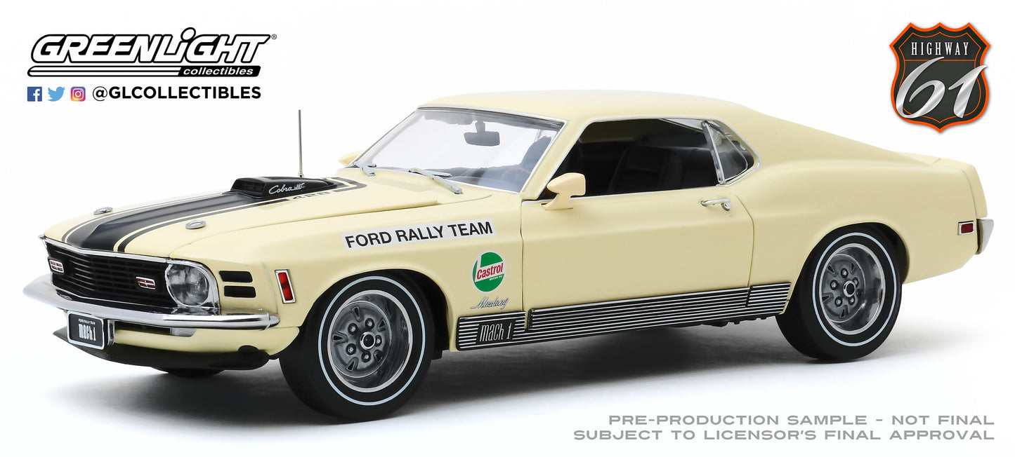 Highway 61 1:18 1970 Ford Mustang Mach 1 - Competition Limited Team - SCCA Manufacturer s Road Rally Championship HWY-18019
