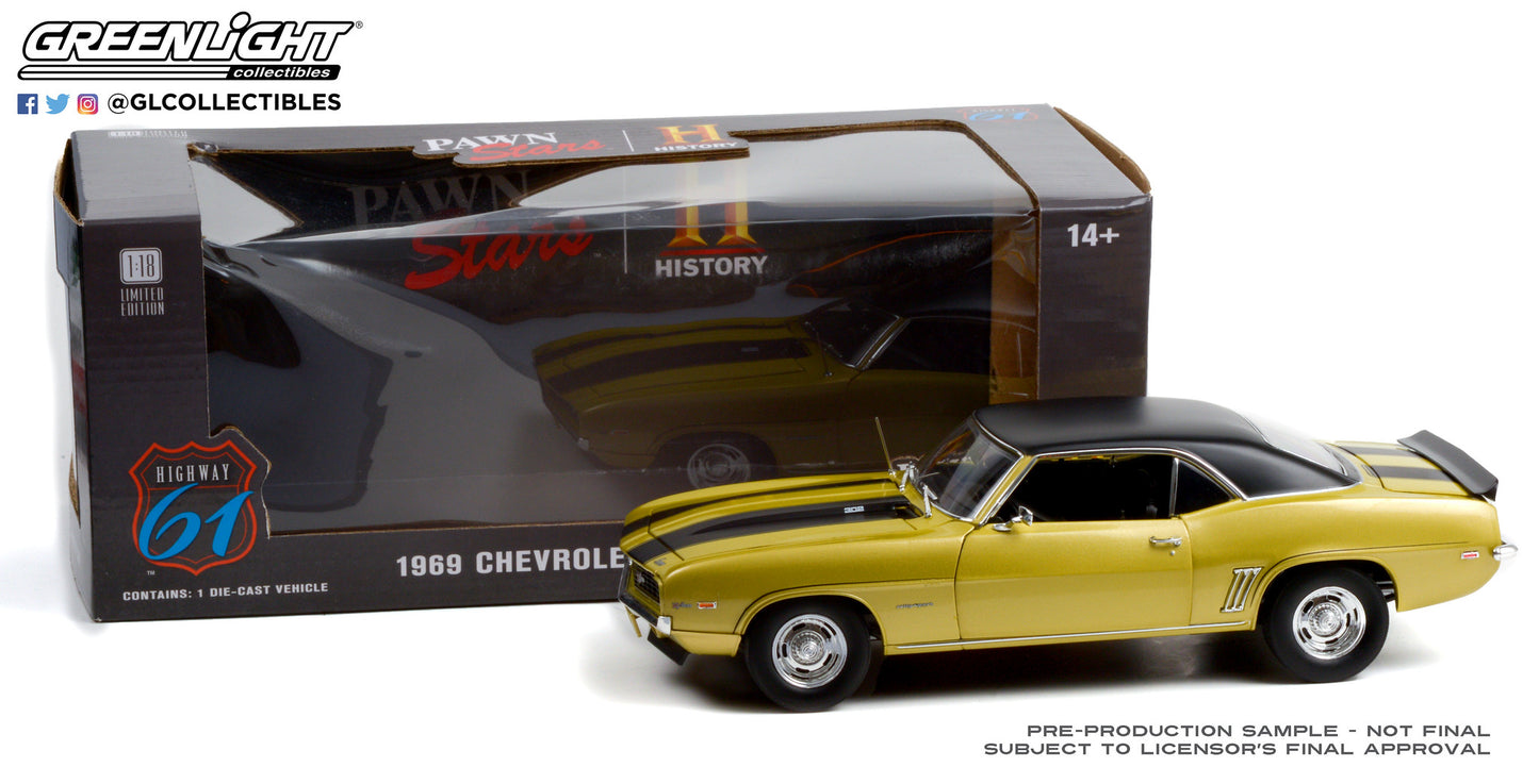 Highway 61 1:18 Pawn Stars (2009-Present TV Series) - 1969 Chevrolet Camaro Z/28 HWY-18032