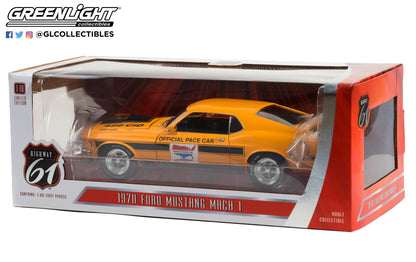 Highway 61 1:18 1970 Ford Mustang Mach 1 - Michigan International Speedway Official Pace Car HWY-18035