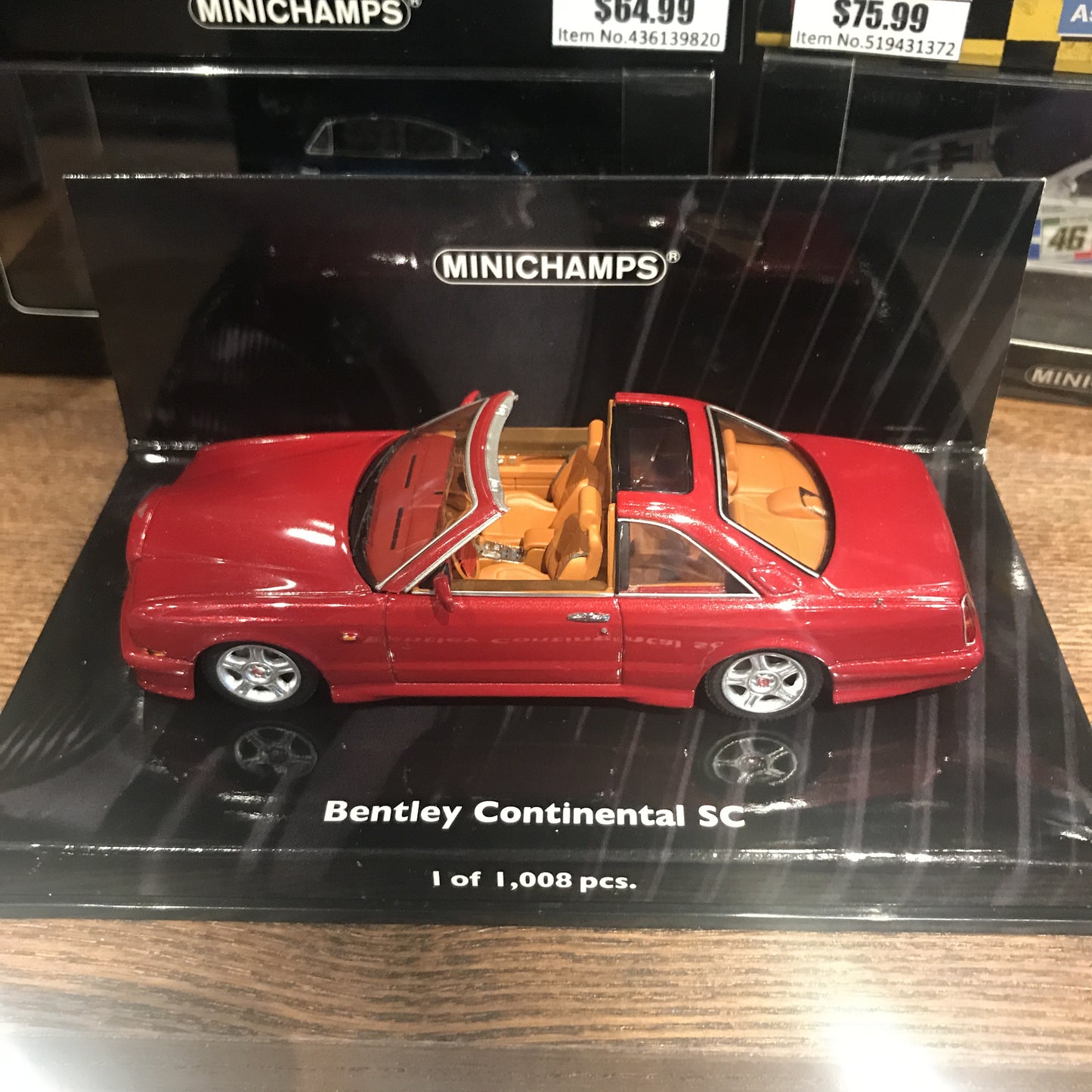 Minichamps 1:43 Bentley Continental SC 1996 Red Metallic 436139991