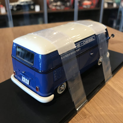 Schuco 1:32 Volkswagen T1 Box Van Porsche Diesel Kundendienst Blue 450892200