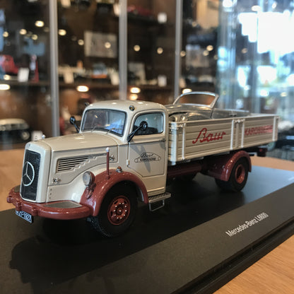 Schuco 1:43 Mercedes-Benz L6600 Bauer Bodywork Plant Cream/Dark Red 450302500