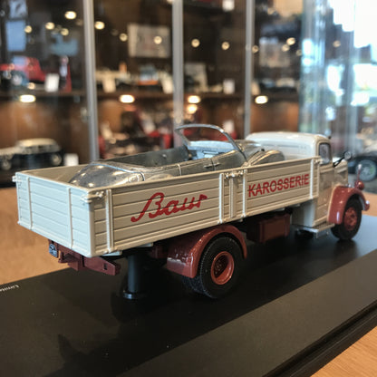 Schuco 1:43 Mercedes-Benz L6600 Bauer Bodywork Plant Cream/Dark Red 450302500