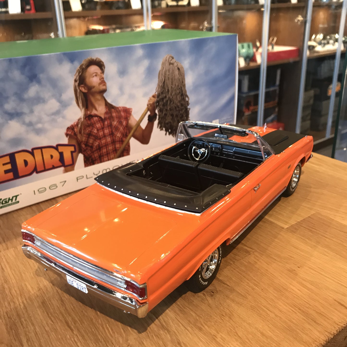 GreenLight 1:18 1967 Plymouth Belvedere GTX "Joe Dirt" Movie Orange 19006