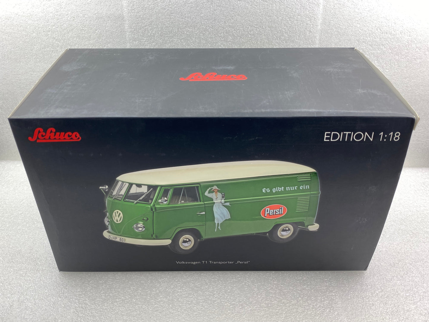 Schuco 1:18 Volkswagen T1b transporter Persil Year 1959-63 450036600 (Paint is flawed / Clearance Final Sale)
