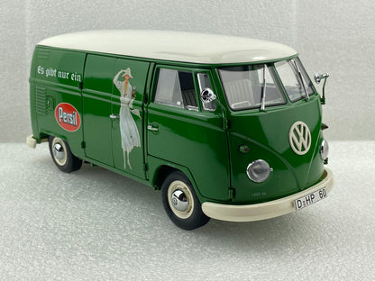 Schuco 1:18 Volkswagen T1b transporter Persil Year 1959-63 450036600 (Paint is flawed / Clearance Final Sale)