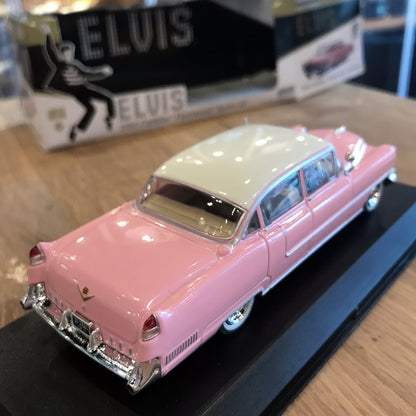 GreenLight 1:43 Elvis Presley (1935-77) - 1955 Cadillac Fleetwood Series 60 "Pink Cadillac" 86491