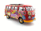 Schuco 1:18 Volkswagen T1 Samba "Hippie" with roof tracks and surfboards 450028300 (Clearance Final Sale)