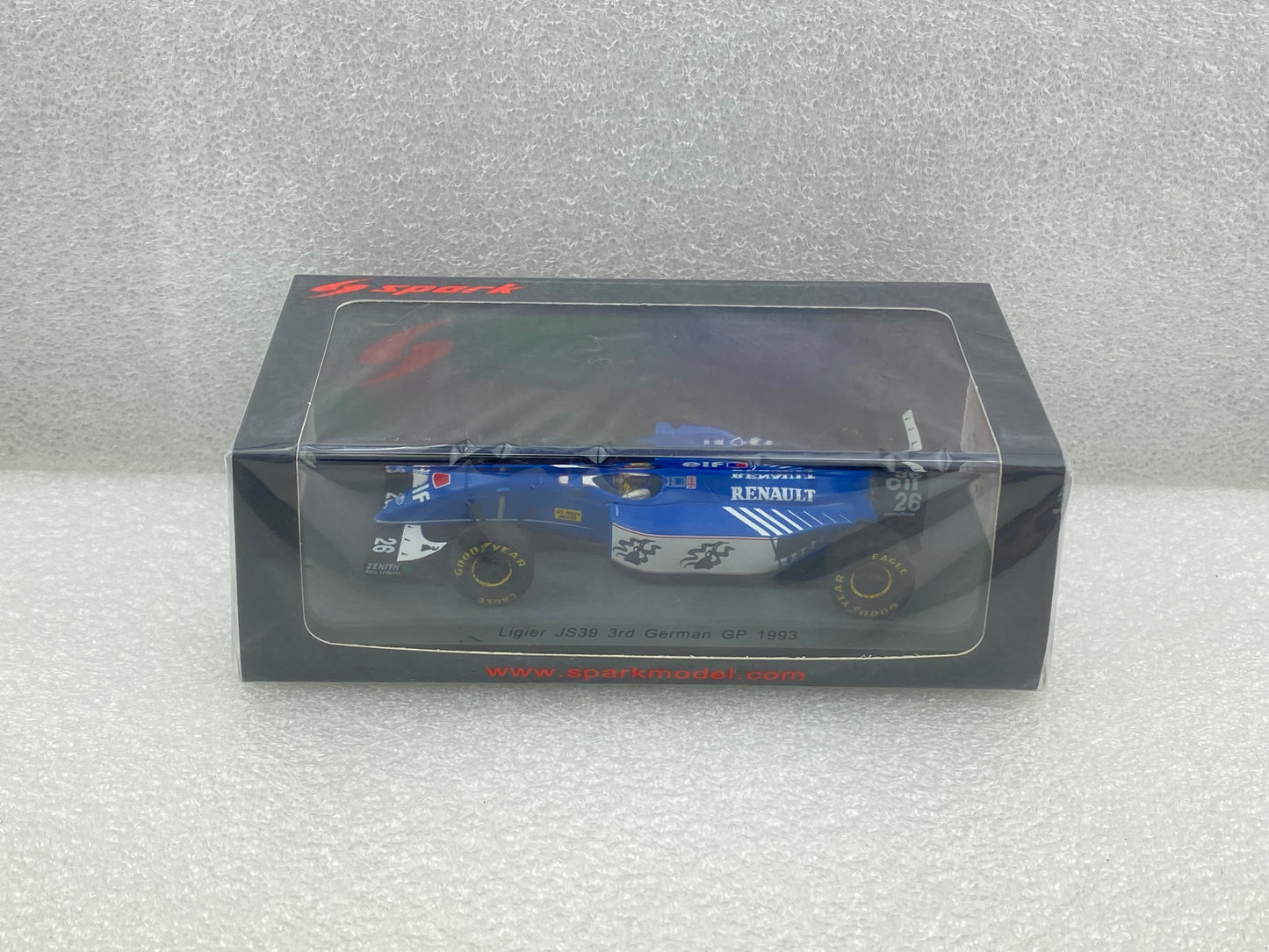 Spark 1:43 Ligier JS39 #26 Mark Blundell 3rd F1 GP Germany 1993 S3978