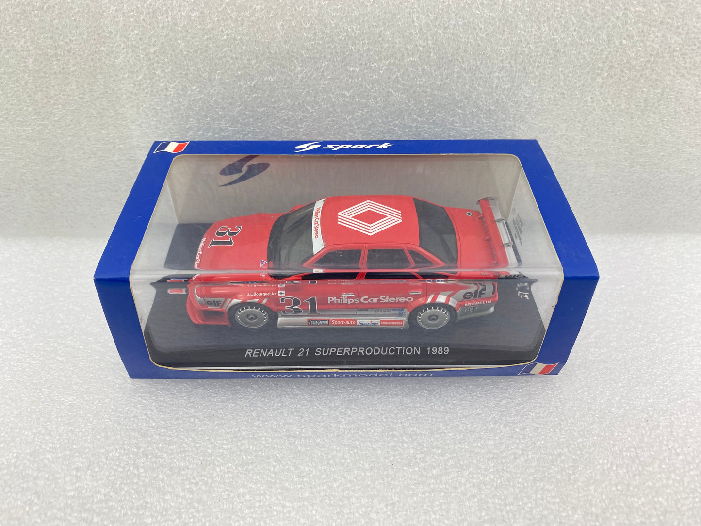 Spark 1:43 Renault 21 Super Production 4x4 #31 Championnat De France De Supertourisme 1989 J-l.bousquet SF016