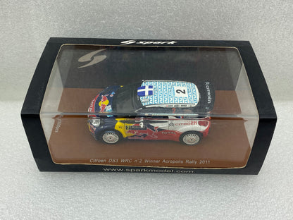 Spark 1:43 Citroen DS3 WRC #2 Ogier Winner Acropolis Rally 2011 S3310
