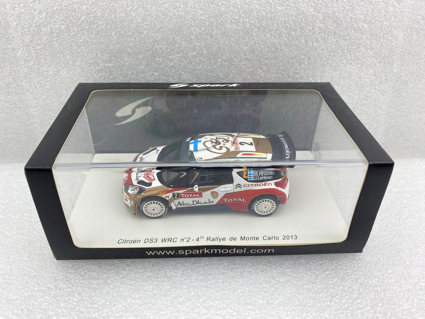 Spark 1:43 Citroen DS3 WRC #2 Mikko Hirvonen 4th Monte Carlo Rally 2013 S3354