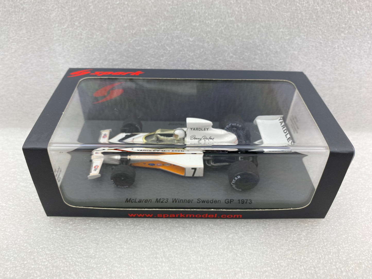 Spark 1:43 McLaren M23 #7 Denis Hulme Winner Swedish GP 1973 S5392