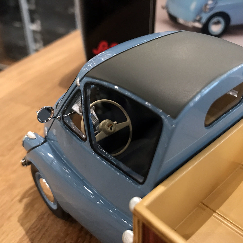 Schuco 1:18 Isocarro platform truck light blue 450008800
