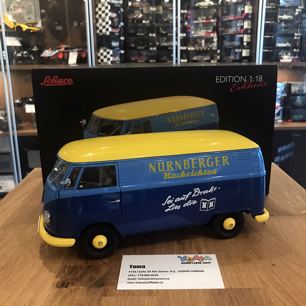 Schuco 1:18 Volkswagen T1 Box truck "Nürnberger Nachrichten" 450027900