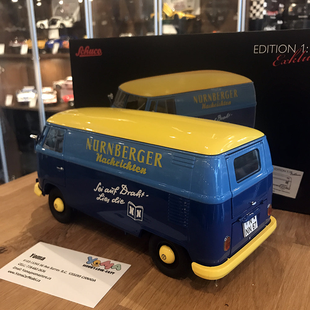 Schuco 1:18 Volkswagen T1 Box truck "Nürnberger Nachrichten" 450027900