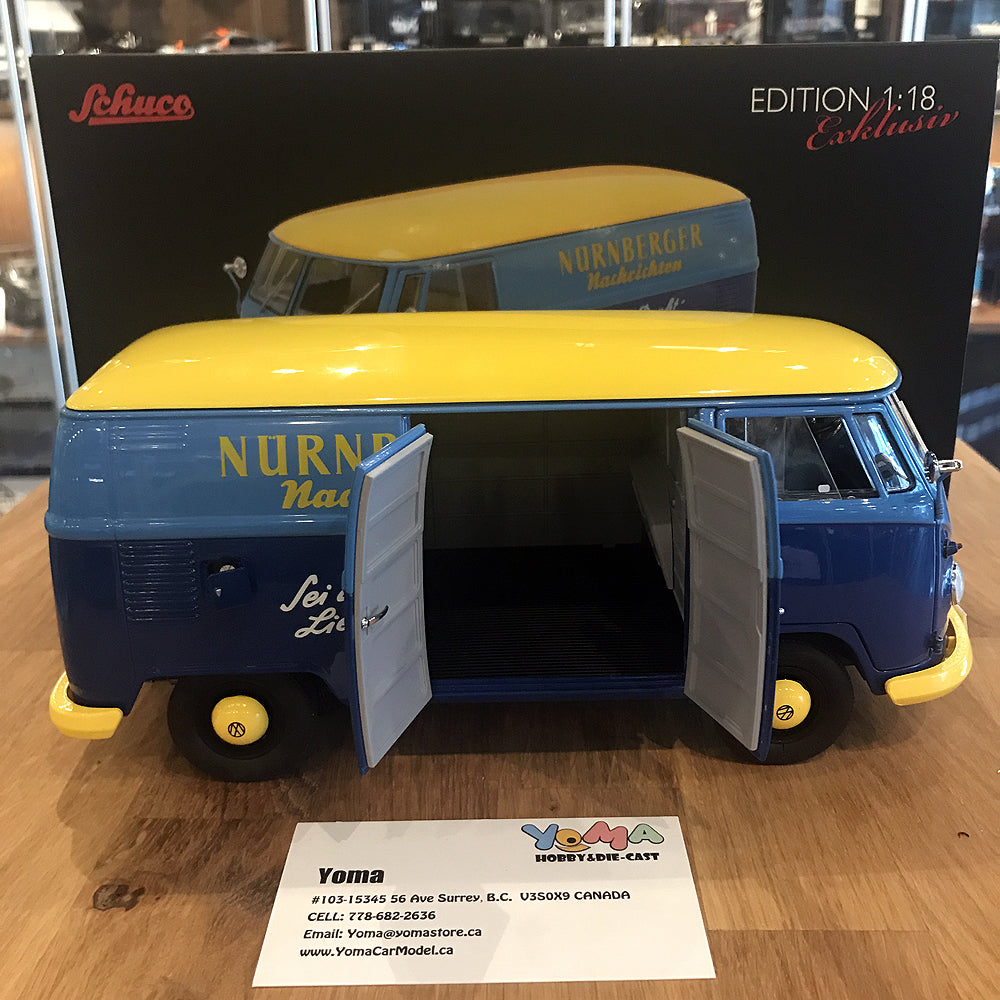 Schuco 1:18 Volkswagen T1 Box truck "Nürnberger Nachrichten" 450027900