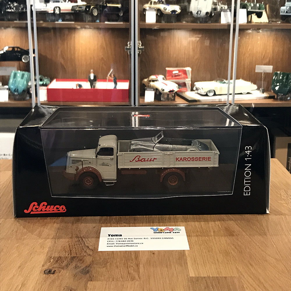 Schuco 1:43 Mercedes-Benz L6600 Bauer Bodywork Plant Cream/Dark Red 450302500