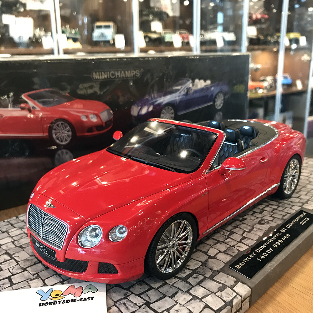 Minichamps 1:18 Bentley Continental GT Speed Convertible 2013 Red 107139330