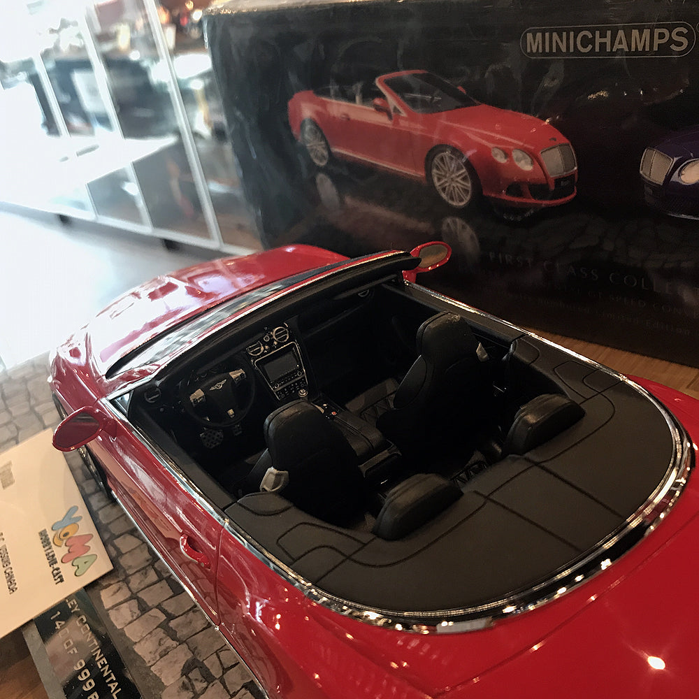 Minichamps 1:18 Bentley Continental GT Speed Convertible 2013 Red 107139330