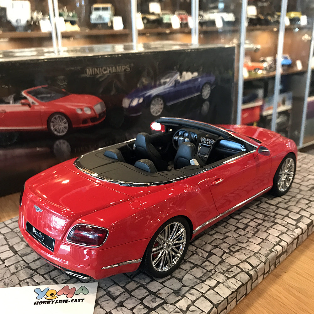 Minichamps 1:18 Bentley Continental GT Speed Convertible 2013 Red 107139330