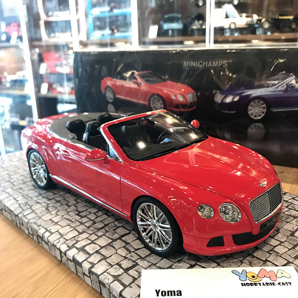 Minichamps 1:18 Bentley Continental GT Speed Convertible 2013 Red 107139330