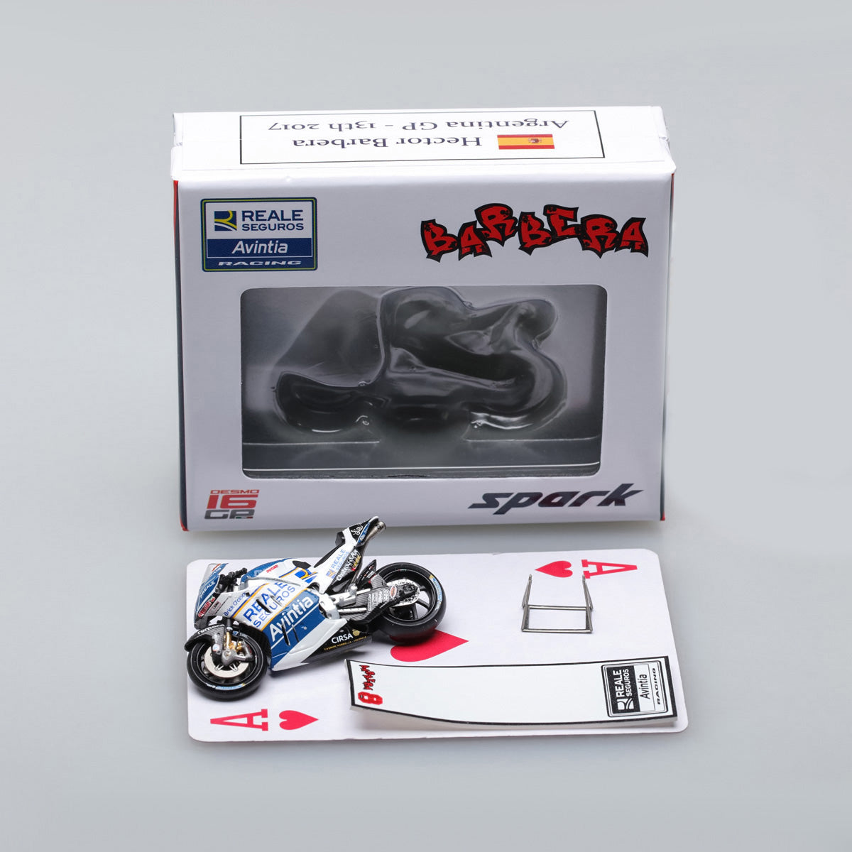 Spark 1:43 Ducati GP16 #8 Hector Barbera Reale Avintia Racing MotoGP Qatar 2017 M43024