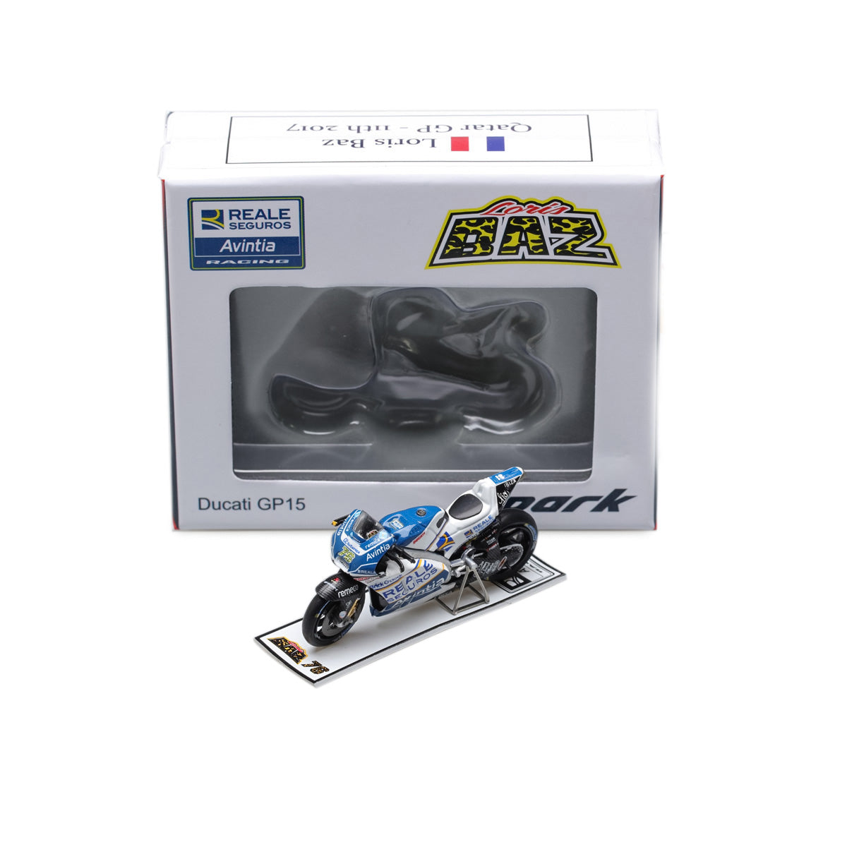 Spark 1:43 Ducati GP15 #76 Loris Baz Reale Avintia Racing Qatar MotoGP 2017 M43025