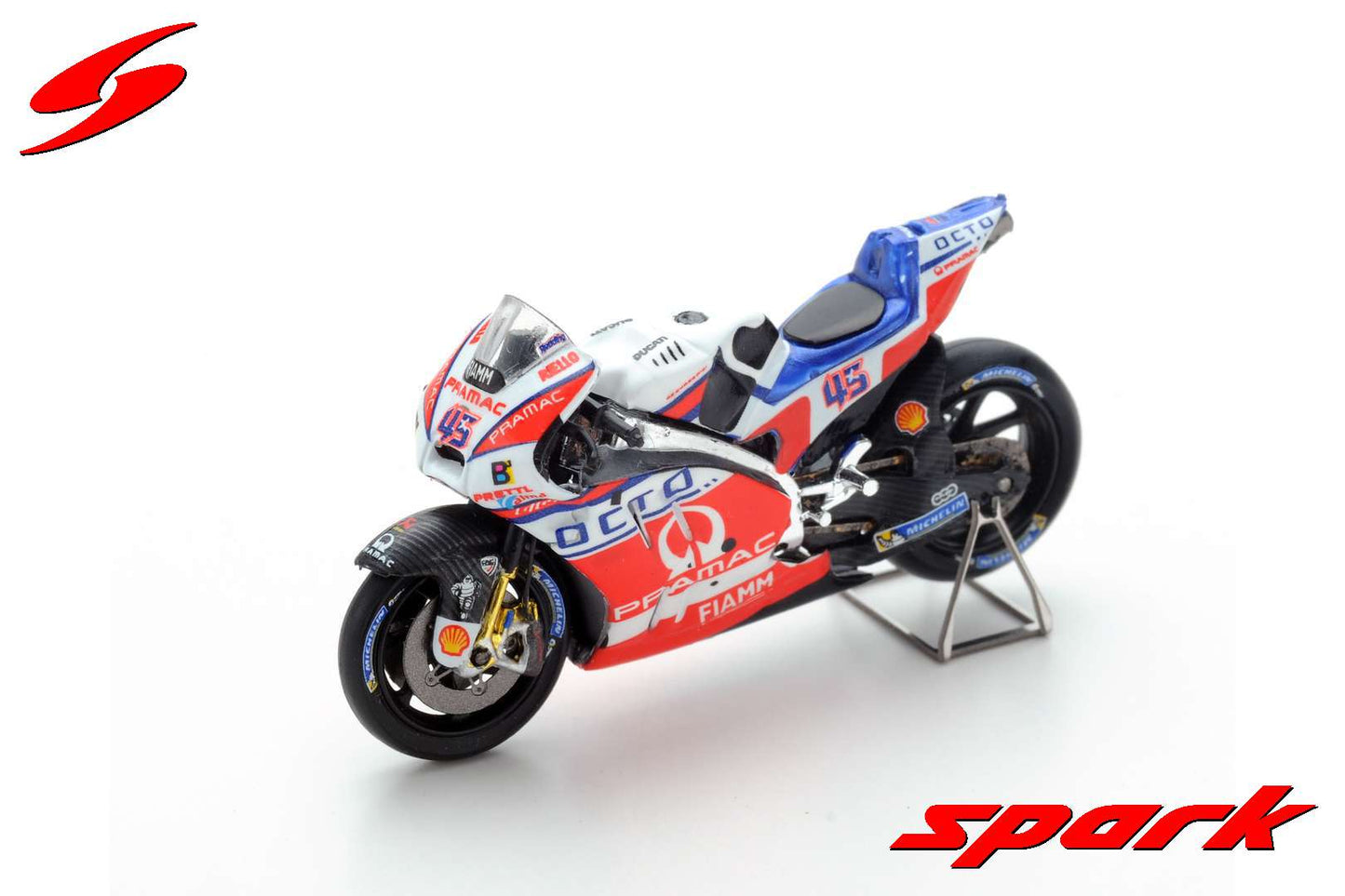 Spark 1:43 Ducati GP16 #45 Scott Redding Octo Pramac Qatar MotoGP 2017 M43038
