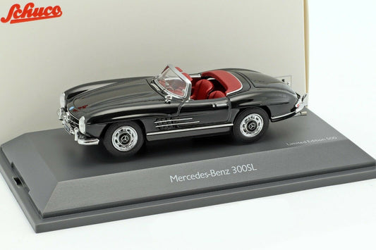 Schuco 1/43 Mercedes-Benz 300SL Roadster black 450249700