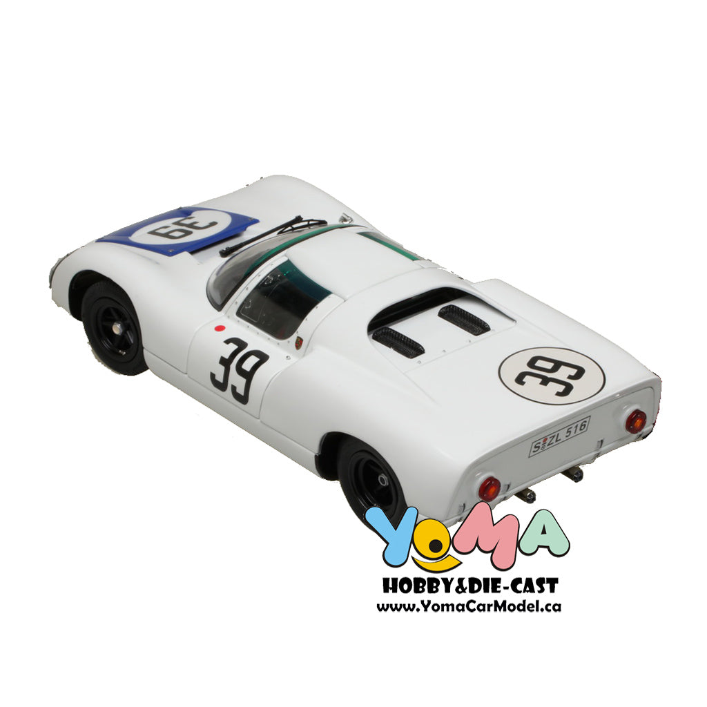 EXOTO 1:18 1967 Porsche 910 #39 Le Mans 24 Hours Udo Schutz, Joe Buzzetta Blue cover MTB00062DA
