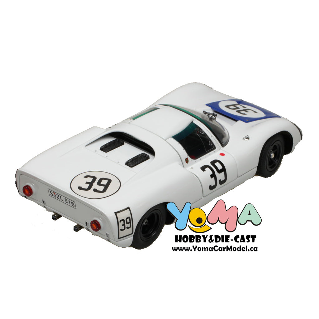 EXOTO 1:18 1967 Porsche 910 #39 Le Mans 24 Hours Udo Schutz, Joe Buzzetta Blue cover MTB00062DA