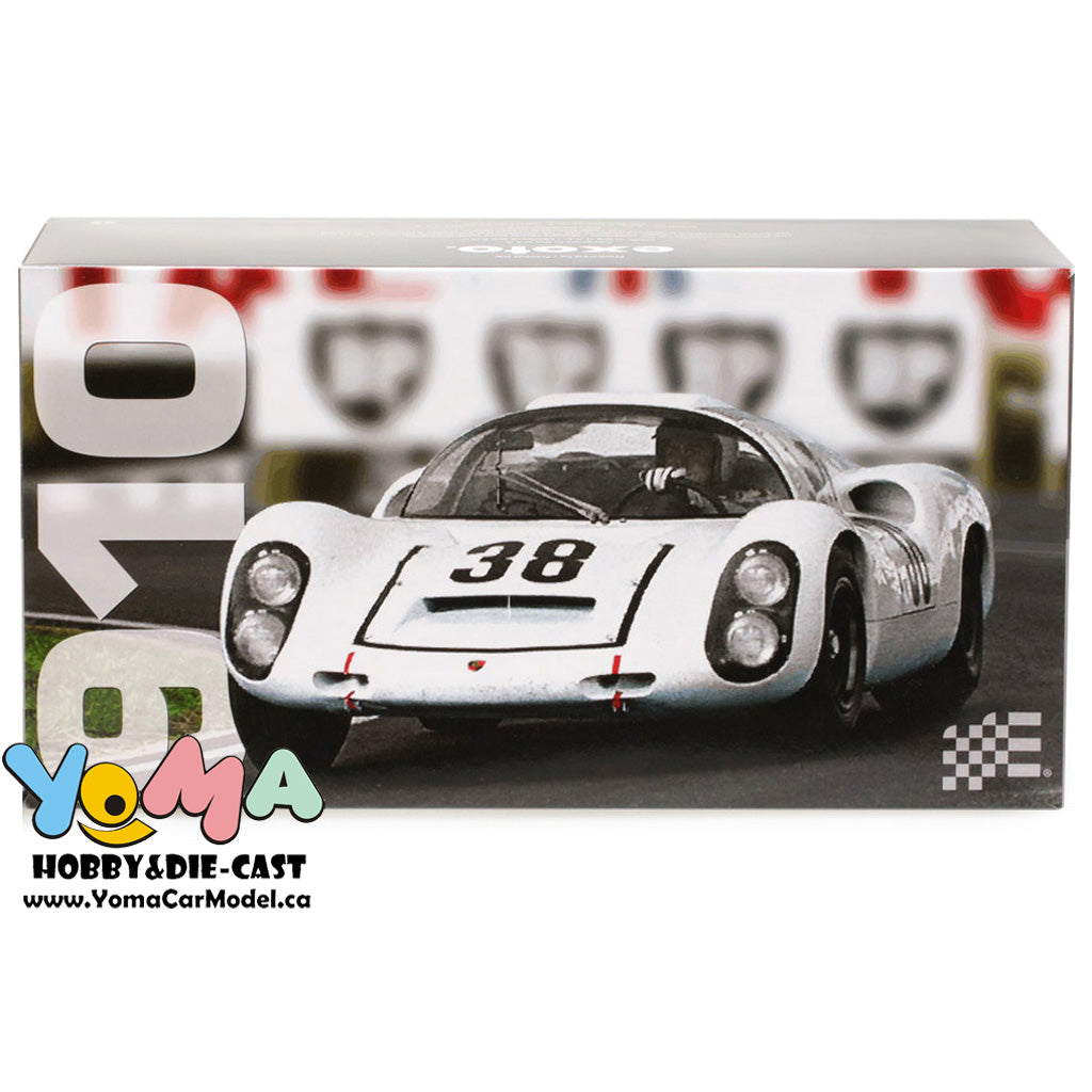 EXOTO 1:18 1967 Porsche 910 #39 Le Mans 24 Hours Udo Schutz, Joe Buzzetta Black cover MTB00062DB