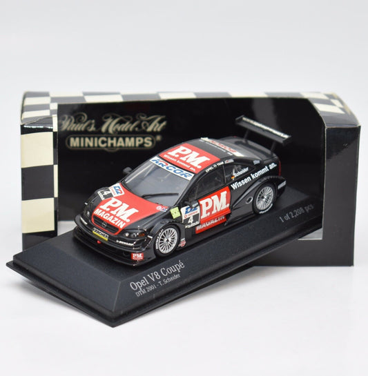 Minichamps 1:43 Opel V8 Coupe Timo Scheider Opel Team Holzer #4 DTM 2001 400014104
