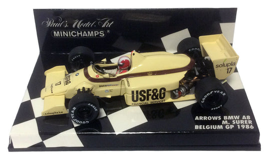 Minichamps 1:43 Arrows BMW A8 Marc Surer #17 GP Belgium 1986 400860017