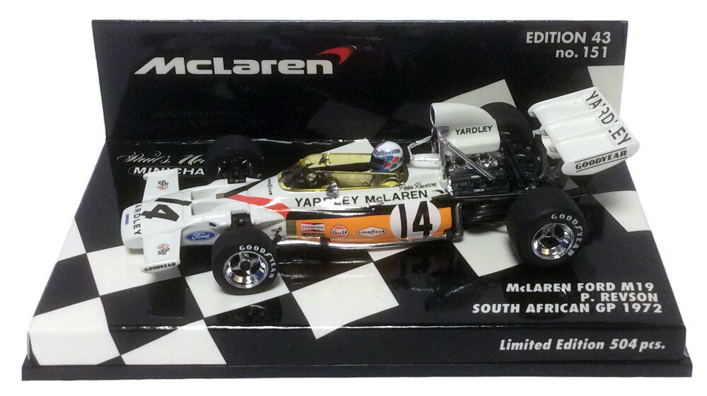 Minichamps 1:43 McLaren Ford M19 Peter Revson #14 South African GP 1972 530720014