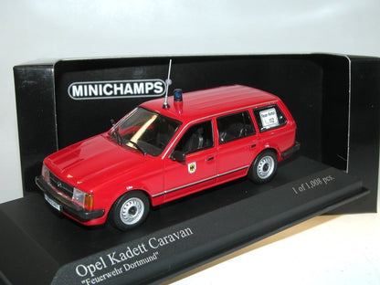 Minichamps 1:43 Opel Kadett D Caravan 1979 Feuerwehr Dortmund 400044191