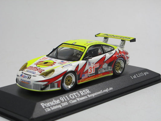Minichamps 1:43 Porsche 911 GT3 RSR Bergmeister/Long/Luhr Winners #31 Petersen Motorsports 12h Sebring 2005 400056431