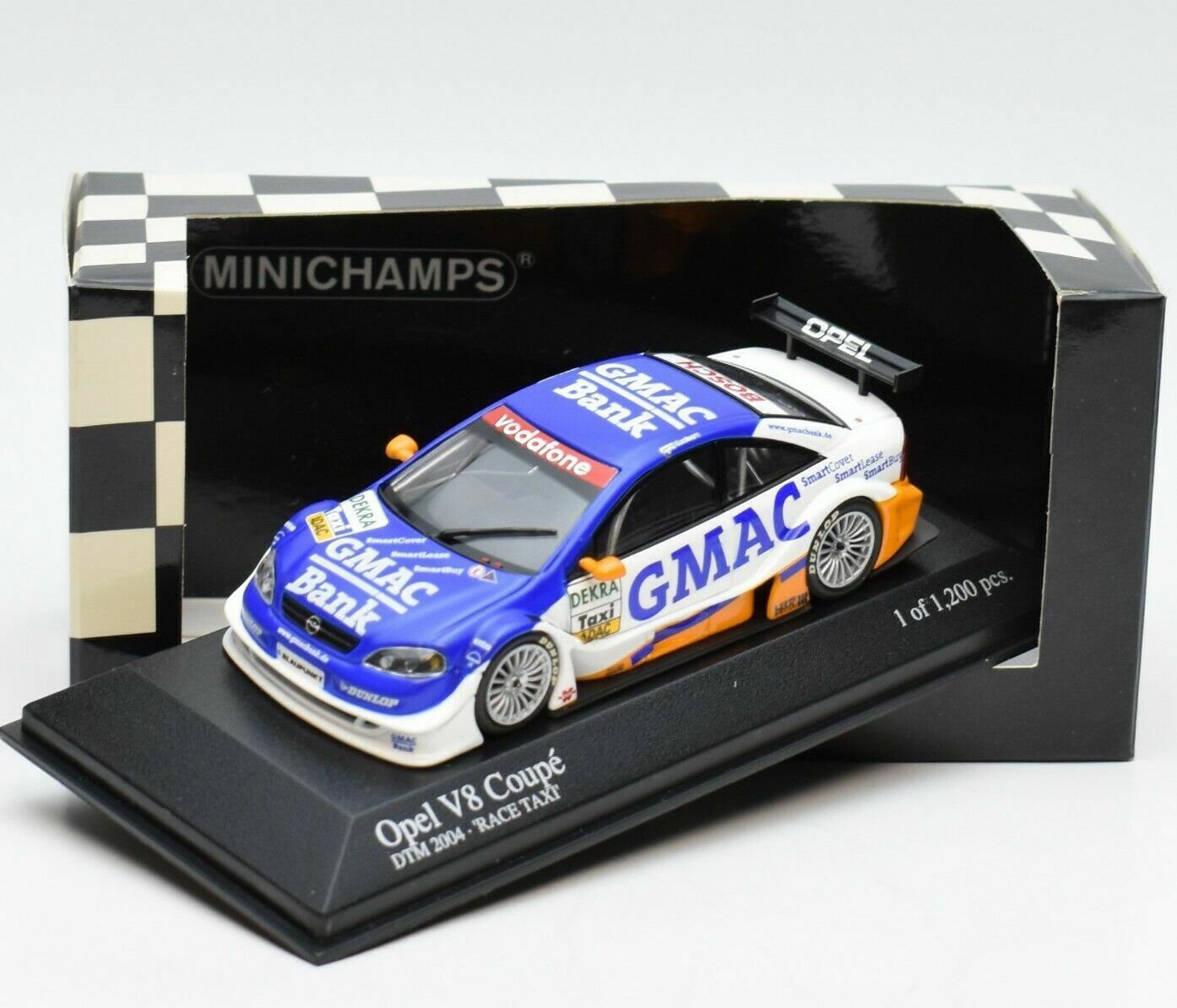 Minichamps 1:43 Opel V8 Coupe GMAC OPC Euroteam Race Taxi DTM 2004 400044800