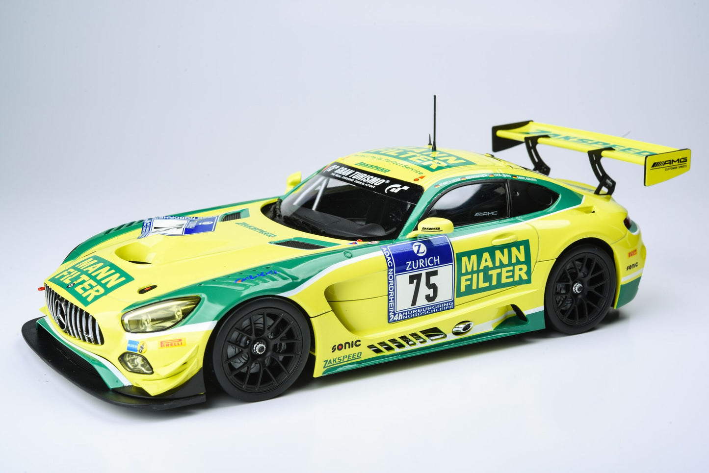 Paragon 1:18 Mercedes-AMG GT3: Mann Filter / Zakspeed #75 (DE) 2016 6th: 24hr Nurburgring PA-88019
