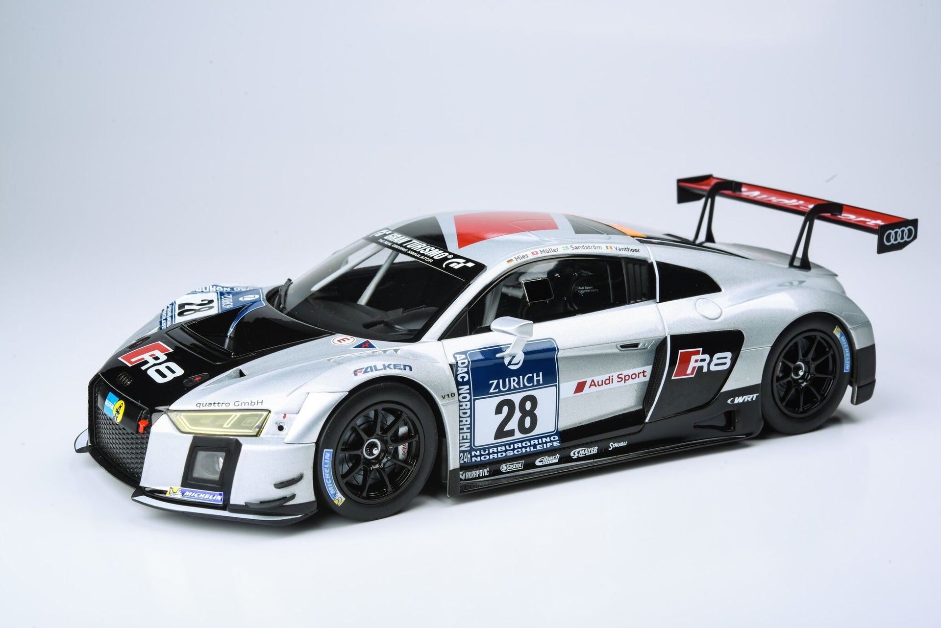Paragon 1:18 Audi R8 LMS Belgian Audi Club Team WRT #28 - 2015 1st