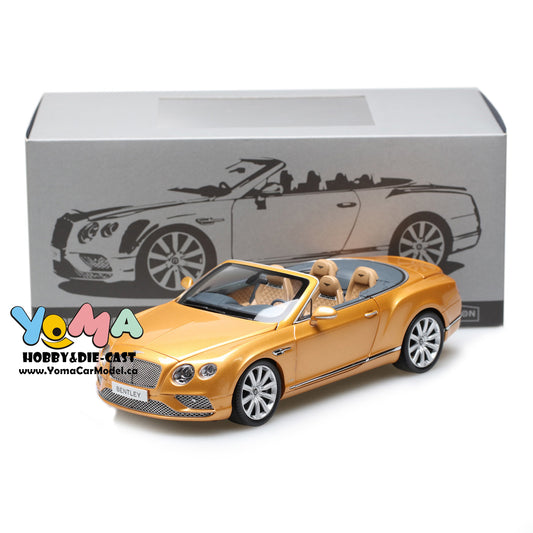 Paragon 1:18 2016 Bentley Continental GT Convertible Gold PA-98232