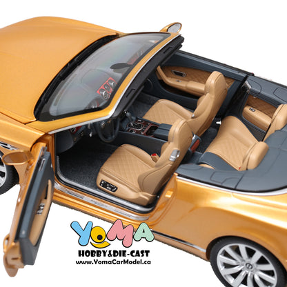 Paragon 1:18 2016 Bentley Continental GT Convertible Gold PA-98232