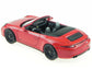 Schuco 1:43 Porsche 911 (991) Carrera 4 GTS Cabriolet Red 450758600