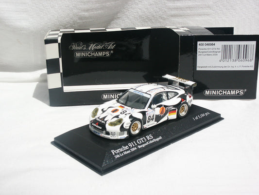 Minichamps 1:43 Porsche 911 GT3 RS Burgess/Collin/Bagnall Team Seikel Motorsport #84 24H Le Mans 2004 400046984