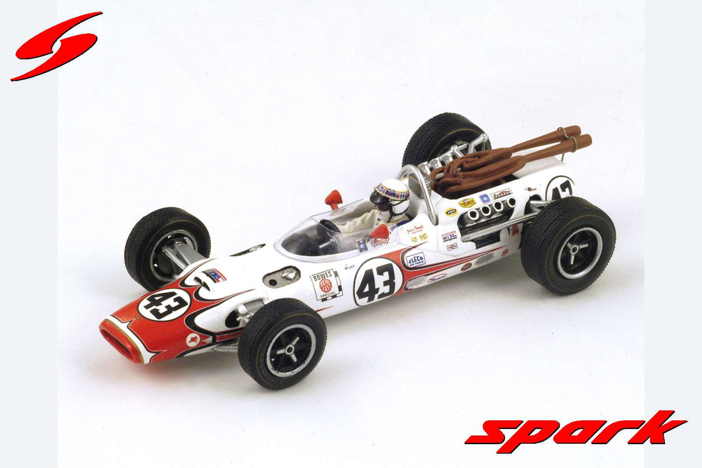 Spark 1:43 Lola T90 #43 Jackie Stewart Indy 500 1966 S2391